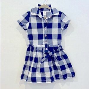 Carter's Navy and White Gingham Shirt Dress for Kids
